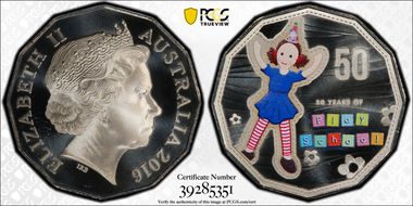 2016 50C Jemima Play School Colorized MS68