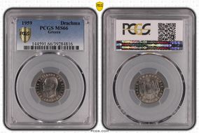 1959 Drachma KM-81 MS66