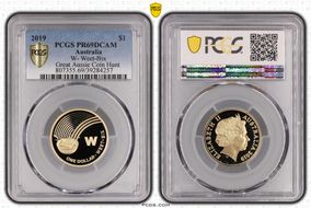 2019 $1 W- Weet-Bix Great Aussie Coin Hunt PR69DCAM