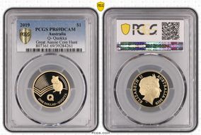 2019 $1 Q- Quokka Great Aussie Coin Hunt PR69DCAM