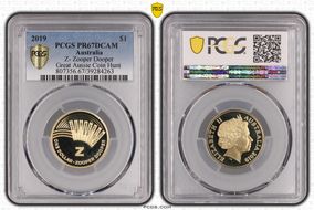 2019 $1 Z- Zooper Dooper Great Aussie Coin Hunt PR67DCAM