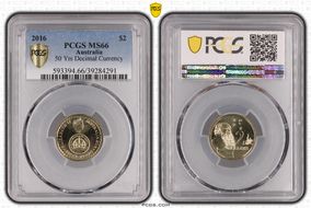 2016 $2 50 Yrs Decimal Currency MS66