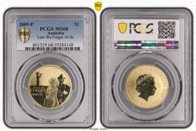 2009-P $1 Lest We Forget Al-Br MS68