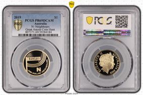 2019 $1 N- Neighbours Great Aussie Coin Hunt PR69DCAM