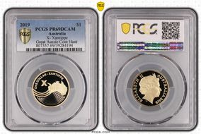 2019 $1 X- Xantippe Great Aussie Coin Hunt PR69DCAM