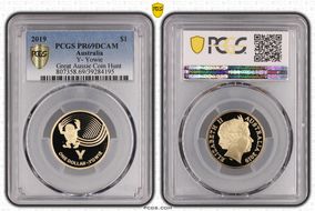 2019 $1 Y- Yowie Great Aussie Coin Hunt PR69DCAM
