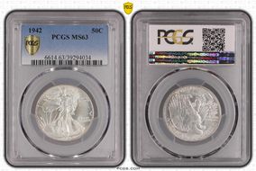 1942 50C MS63