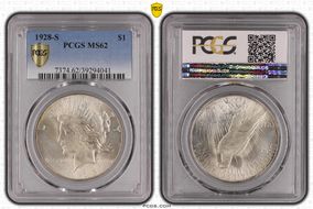 1928-S $1 MS62