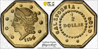 1854 G50C BG-305 MS66PL