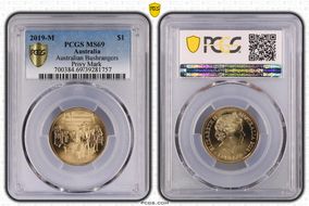 2019-M $1 Australian Bushrangers Privy Mark MS69