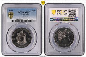 2001 50C Victoria MS67