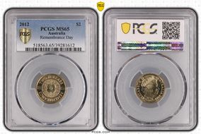 2012 $2 Remembrance Day MS65