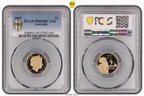2003 $2 PR69DCAM
