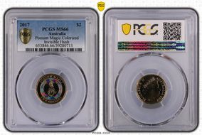 2017 $2 Possum Magic Colorized Invisible Hush MS66