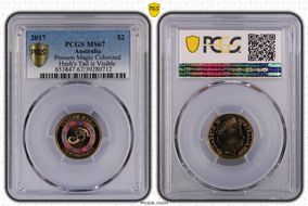 2017 $2 Possum Magic Colorized Hush's Tail is Visible MS67