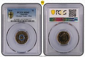 2016 $2 Olympic Team - Blue MS65