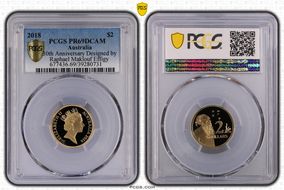 2018 $2 30th Anniversary Designed by Raphael Maklouf Effigy PR69DCAM