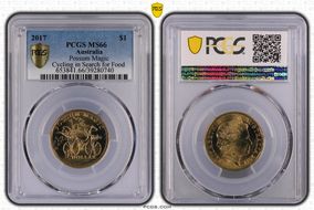 2017 $1 Possum Magic Cycling in Search for Food MS66
