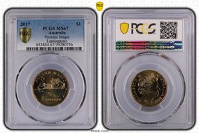 2017 $1 Possum Magic Lamingtons MS67