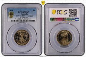 2019 $1 60 Yrs of Mr. Squiggle Characters MS67