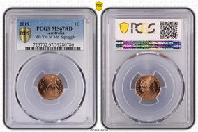 2019 1C 60 Yrs of Mr. Squiggle MS67RD