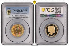 2004 $1 Holographic Kangaroos PR69DCAM