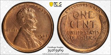1925-S 1C MS64RD