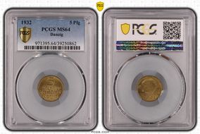 1932 5 Pfg KM-151 MS64