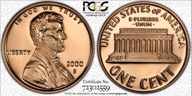 2000-S 1C PR70DCAM