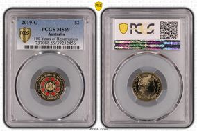 2019-C $2 100 Years of Repatriation Colorized MS69