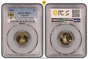 2016 $2 50 Yrs Decimal Currency MS67