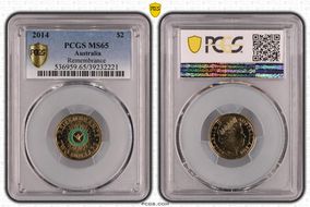 2014 $2 Remembrance - Colorized MS65