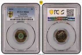 2014 $2 Remembrance - Colorized MS66