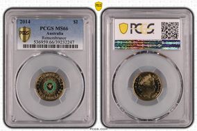 2014 $2 Remembrance - Colorized MS66