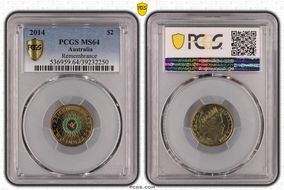 2014 $2 Remembrance - Colorized MS64