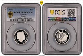 2008 10C Silver PR69DCAM