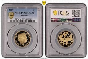 2012 $1 PR70DCAM