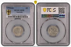 1952(m) 6D KM-45  Ag VF35