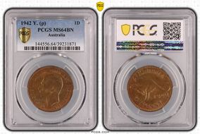 1942 Y. (p) 1D MS64BN