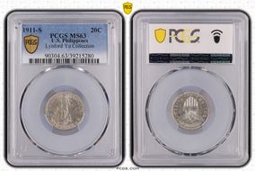 1911-S 20C MS63