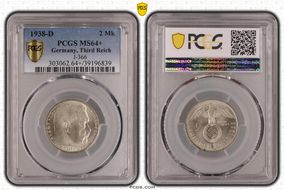 1938-D 2 Mk J-366 MS64+