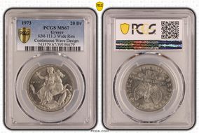 1973 20 Dr KM-111.3 Wide Rim Continuous Wave Design MS67