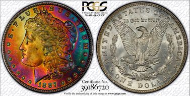 1887 $1 MS66