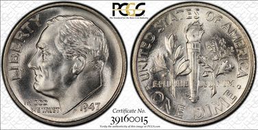 1947-S/S 10C RPM FS-504 MS66+ FB