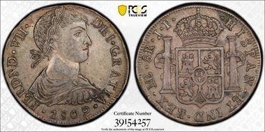 1809-L JP 8 R Calico-1239 Large Bust AU53