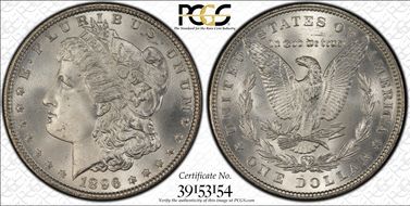 1896 $1 MS66+