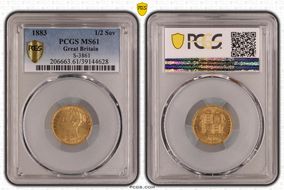 1883 1/2 Sov S-3861 MS61