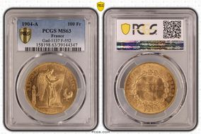 1904-A 100 Fr Gad-1137 F-552 MS63