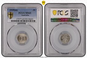 1939(m) 3D MS65