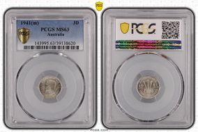 1941(m) 3D KM-37  Ag MS63